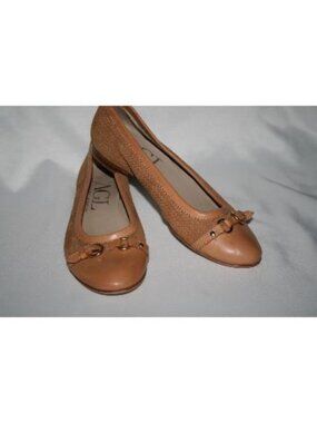 AGL Attilio Giusti Leombruni Brown Cap Toe Monika Ballet Flats 37.5 - 7.5